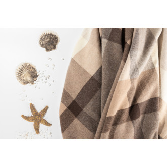 Шерстяной плед Valtery орех со скидкой в магазине Lux-Postel.com