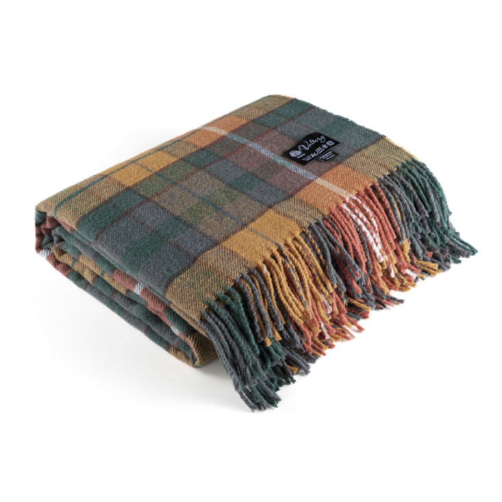 Шерстяной плед Valtery рыжий со скидкой в магазине Lux-Postel.com