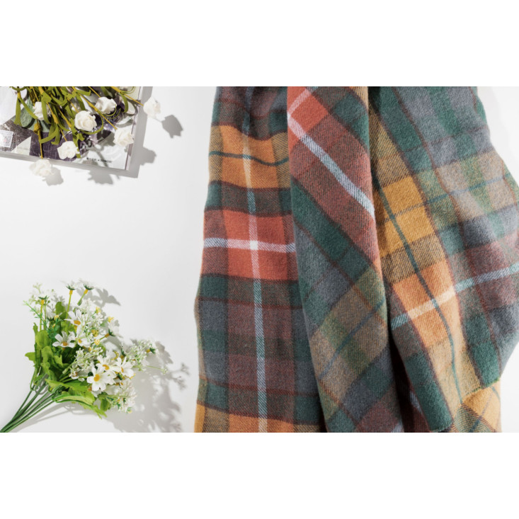 Шерстяной плед Valtery рыжий со скидкой в магазине Lux-Postel.com