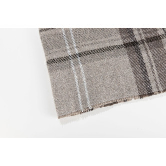 Шерстяной плед Valtery  серая клетка со скидкой в магазине Lux-Postel.com