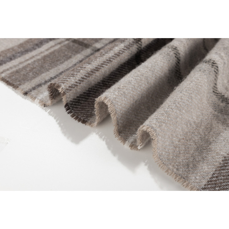 Шерстяной плед Valtery  серая клетка со скидкой в магазине Lux-Postel.com