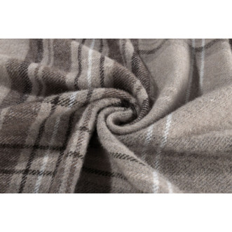 Шерстяной плед Valtery  серая клетка со скидкой в магазине Lux-Postel.com