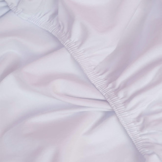 Простынь чехол 200х200 на резинке трикотажная German Grass Jersey White Grass