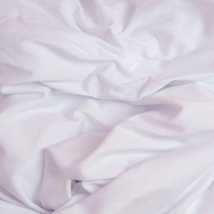 Простынь чехол 200х200 на резинке трикотажная German Grass Jersey White Grass