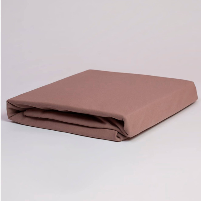 Простынь чехол 180х200 на резинке трикотажная German Grass Jersey Taupe Grass