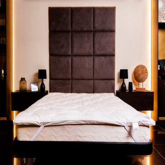 Наматрасник топпер шелковый 140х200 всесезонный на резинках German Grass Topper Silk Grass