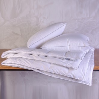 Одеяло 1,5 спальное 160х220 всесезонное German Grass Серый пух (Gray Familie Down) из пуха в магазине Lux-Postel.com