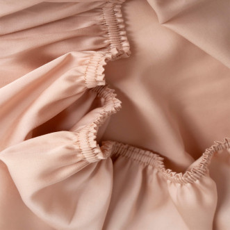 Простынь на резинке 90х200x40 German Grass Бежевый Глянец Благородные Традиции (Noble Traditions Glace Beige)