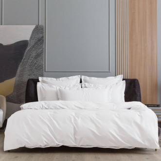 Постельное белье семейное мако сатин Alpine White Allure Grass German Grass