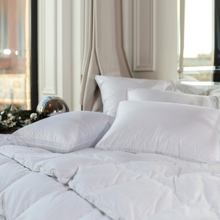 Подушка пуховая 50х90 с бортиком White Familie Down German Grass