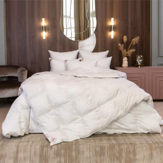 Одеяло облегченное 1,5 спальное 160х220 Silver Down Grass German Grass Lux Postel