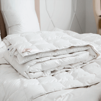 Одеяло всесезонное евро 200х200 German Grass Серебряный Пух (Silver Down) в магазине Люкс Постель