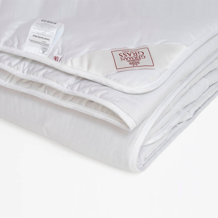 Одеяло 1,5 спальное 140х205 всесезонное German Grass Camel Familie Wool