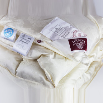 Одеяло 1,5 спальное 160х220 теплое German Grass Silk Down описание
