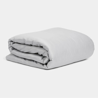 Постельное белье евро мако сатин German Grass Пепельное Очарование (Alpine White Allure) простынь на резинке в магазине Люкс Пос